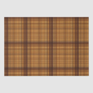 Masculine Browns Kariertes Muster Seidenpapier
