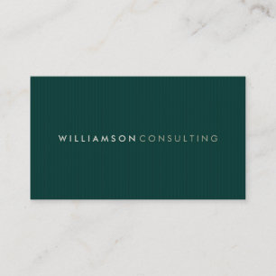 MASCULINE BUSINESS CARD :: einfache Pinstripe 2 Visitenkarte