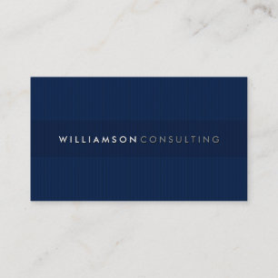 MASCULINE BUSINESS CARD einfache pinstripe 3D Mari Visitenkarte