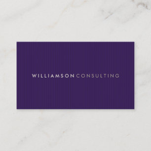 MASCULINE BUSINESS CARD :: einfache Pinstripe 8 Visitenkarte