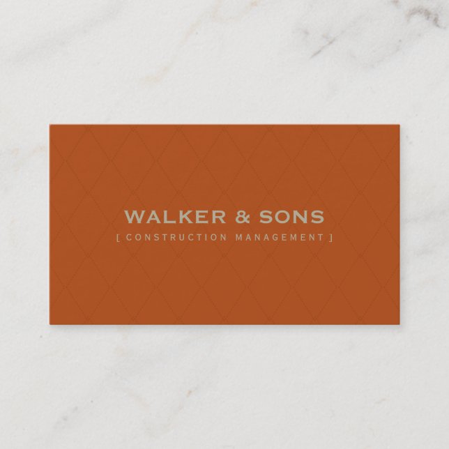 MASCULINE BUSINESS CARD :: schlicht smart 2 Visitenkarte (Vorderseite)