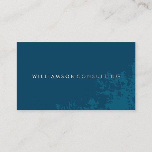 MASCULINE BUSINESS CARD :: schlichtes modernes Gru Visitenkarte (Vorderseite)