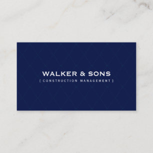 MASCULINE BUSINESS minimalistisch schlau Marine bl Visitenkarte