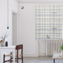 Masculine Muted Blue Plaid w/ Linen Texture