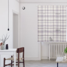 Masculine Muted Purple Plaid w/ Linen Texture
