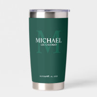 Masculine Personalisiert Monogramm und Name Trauze