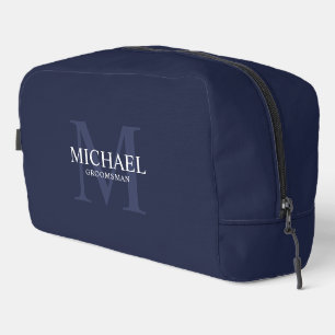 Masculine Personalisiert Monogramm und Name Trauze Waschbeutel