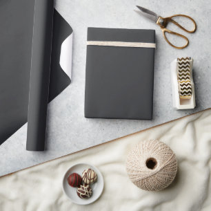 Masculine Schlicht Matt Black Christmas Geschenk Geschenkpapier