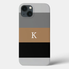 Masculine Stripe Mit Monogramm Case-Mate iPhone Ca Hülle