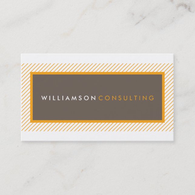 MASCULINE STRIPE schlicht, modern und trendig, ora Visitenkarte (Vorderseite)