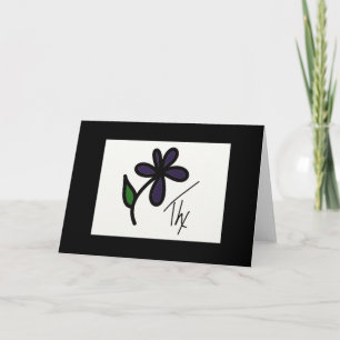 Masculine Thx Card - Zahnspange Dankeskarte