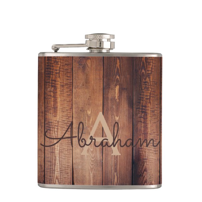 Masculine Vinyl Wrapped Personalisiert Flask for I Flachmann (Vorderseite)