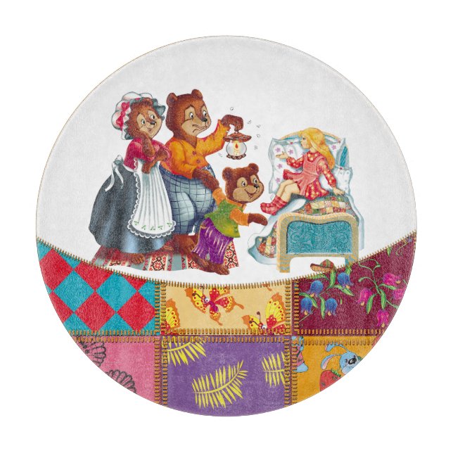 Masha und 3 Bären Schneidebrett (Vorderseite)