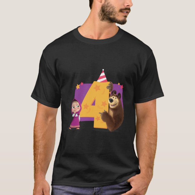Masha und der Bär T-Shirt (Vorderseite)