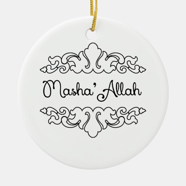 Masha'allah Keramikornament (Vorne)
