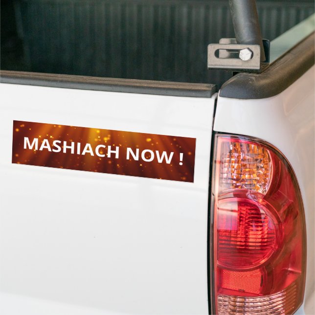 Mashiach Now Red Cosmic Lights Messianic Autoaufkleber (Auf Lkw)