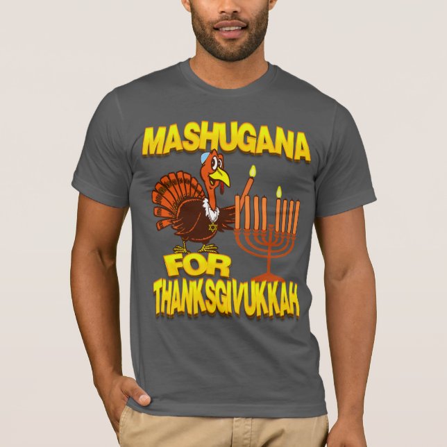 Mashugana pour le T-shirt de Thanksgivukkah (Devant)