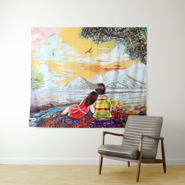 Masis Ararat Tapestry Wandteppich (Beispiel (Horizontal))