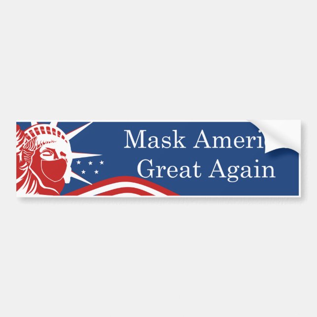 Mask America Great Again Autoaufkleber (Vorne)