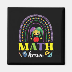 Mask Beads Rainbow Mardi Gras Math Krewe Teacher S Magnet