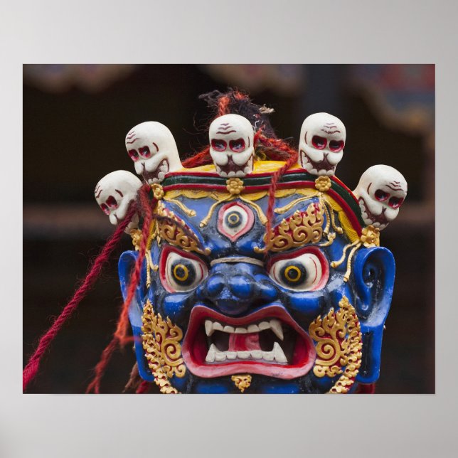 Mask dance performance at Tshechu Festival 2 Poster (Vorne)