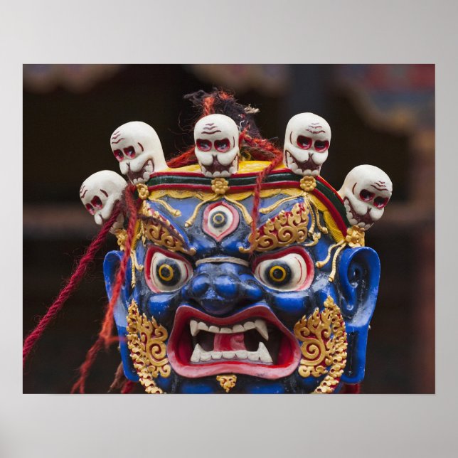 Mask dance performance at Tshechu Festival 2 Poster (Vorne)