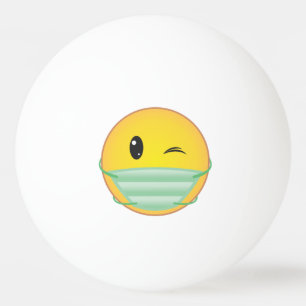 Mask Emoji Tischtennisball