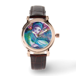 MASK IN BLAUE Venezianisch Masquerade Armbanduhr