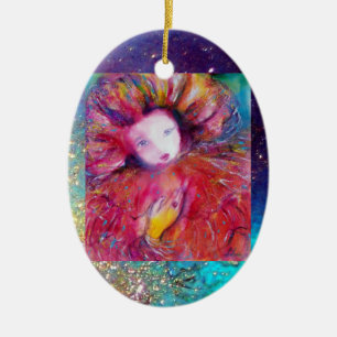 MASK IN ROT, Monogramm Keramik Ornament