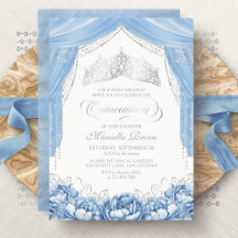 Mask Masquerade Royal Blue Quinceanera