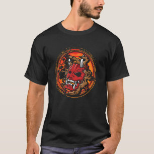 Mask Mempo Samurai Shinobi Warrio T-Shirt