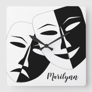 Mask Quadratische Wanduhr