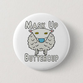 Mask up Butterball Button
