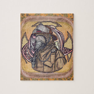 Mask Up Firefighter-Puzzle