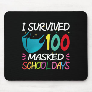Maske 100 Tage Schullehrer Studentengeschenk Mousepad