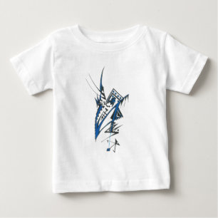 Maske Farbige Abstrakte Stammes-Tattoo-Kunst Baby T-shirt