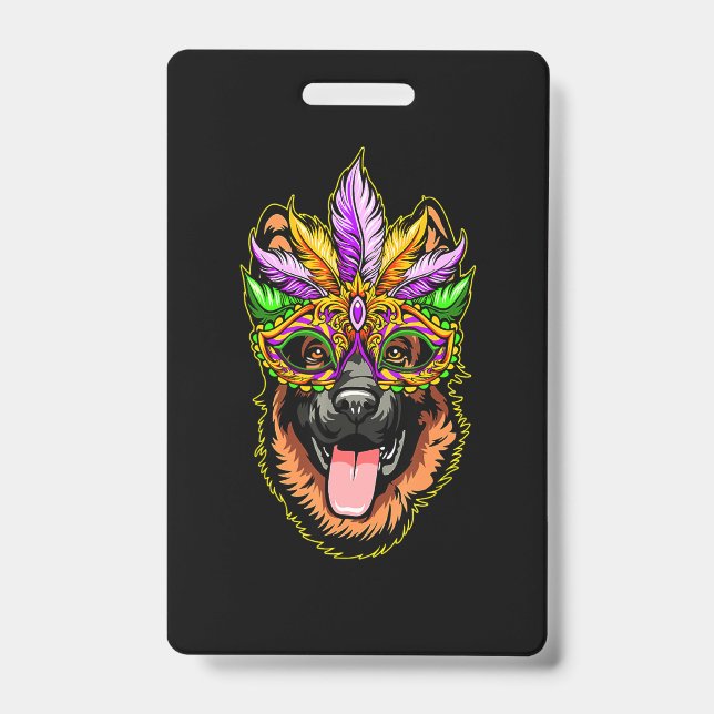 Maske German Shepherd Ausweis (Vorderseite)