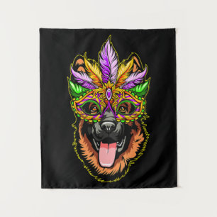Maske German Shepherd Wandteppich