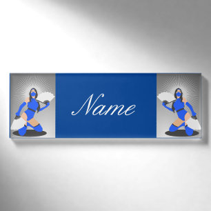 Maske Kriegerin Prinzessin Thunder_Cove Namenschild