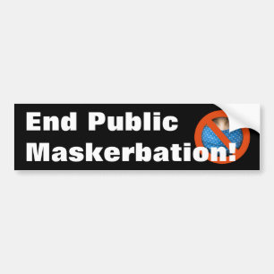 Maske-Mandate - Beenden der öffentlichen Maskerbat Autoaufkleber
