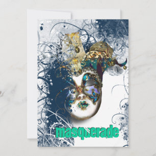 Maske Masquerade venezianisch Mardi gras Party Einladung