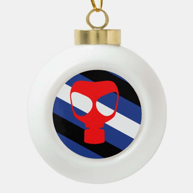 Maske-Pride-Markierung Keramik Kugel-Ornament (Vorderseite)