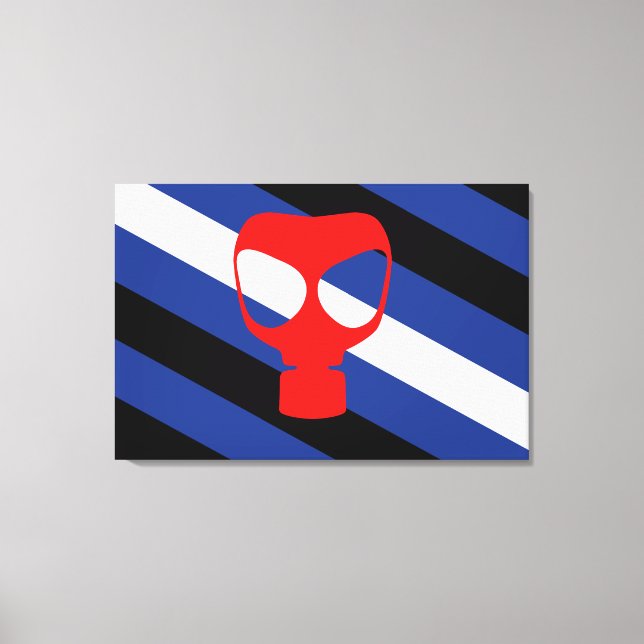 Maske-Pride-Markierung Leinwanddruck (Vorderseite)