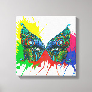 Maske - Schmetterling Leinwanddruck