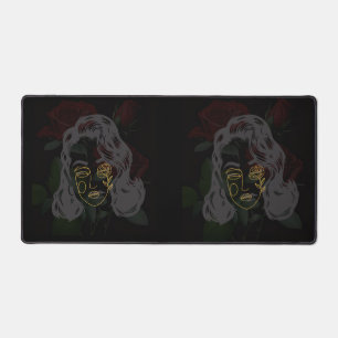 Maske schreibtischunterlage