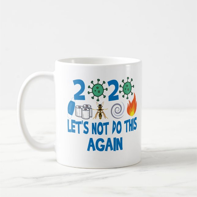 Maske Toilettenpapier Hurricane Wildbrände Hornets Kaffeetasse (Links)
