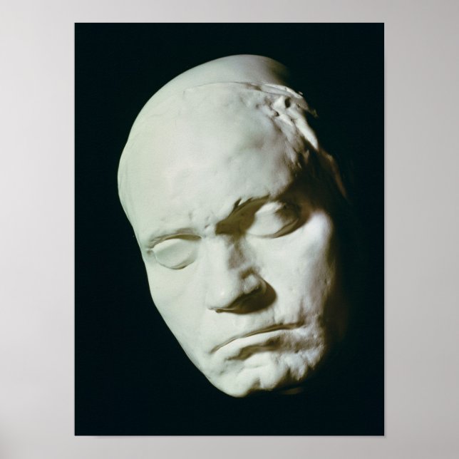 Maske von Beethoven, aus dem Leben im Alter von Poster (Vorne)