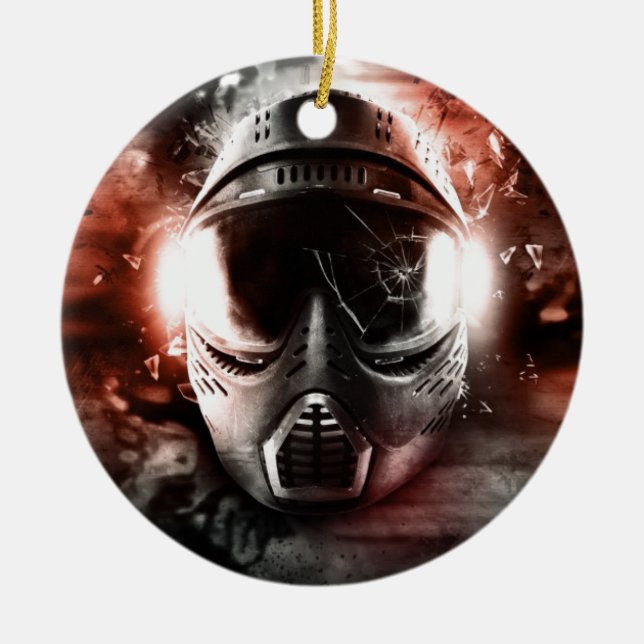 Maske von Handlung Paintball M-2 Keramik Ornament (Vorne)