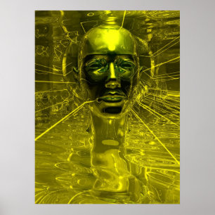 Maske von Nefertiti Poster