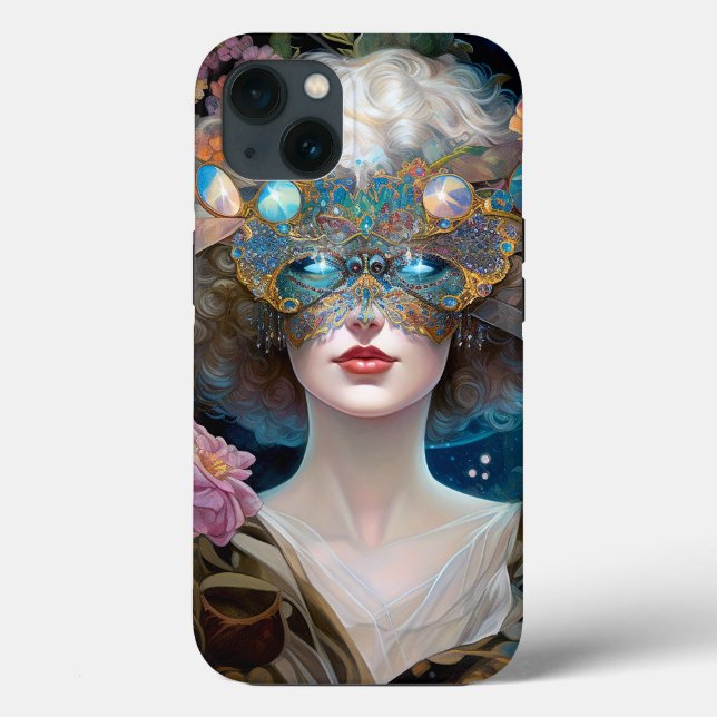 Masked Lady Fantasy Art Case-Mate iPhone Hülle (Rückseite)